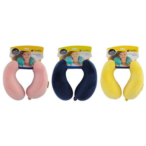 Wider Fit Tranquillity Memory Foam Travel Pillow