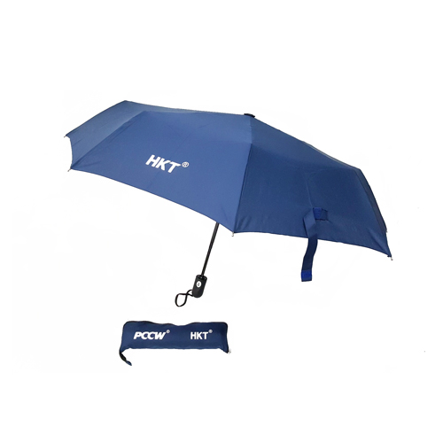 3折摺疊自動雨傘-HKT