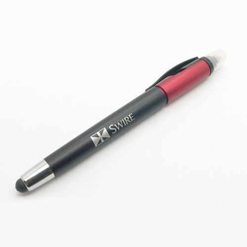 Promotional plastic TOUCH pen with highlighter - Swire Motors