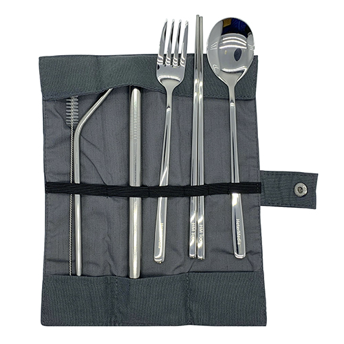 Canvas Bag Stainless Steel Tableware 5 Set-HeterMedia