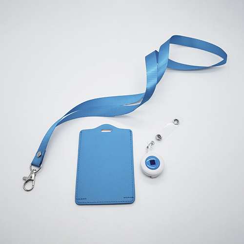 Badge holder with leather lanyard - Bolttech